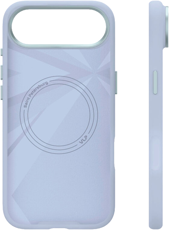 Чехол защитный VLP Aster Pro Case с MagSafe для iPhone 17 Air, голубой