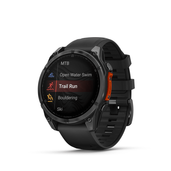 умные часы watch garmin fenix 8 47 amoled slate gray with black silicone 010-02904-00