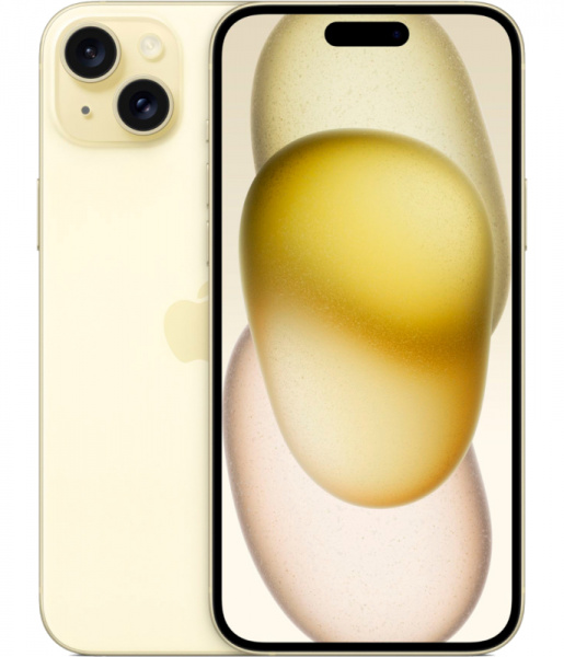 смартфон apple iphone 15 plus 128 гб, yellow (nano-sim + esim)