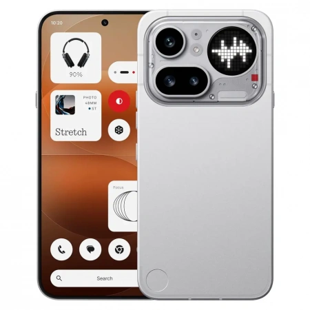 смартфон nothing phone (4a) pro 12/256gb серебро (silver)