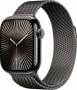 умные часы apple watch s10 42 mm slate titanium case with slate milanese loop