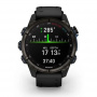 умные часы watch garmin descent mk3i 43 sapphire carbon gray dlc titanium with black silicone