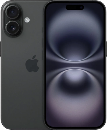 смартфон apple iphone 16 256 гб, black (nano-sim + esim)