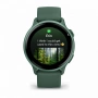 умные часы watch garmin vivoactive 6 metallic jasper green with jasper green silicone 010-02985-02