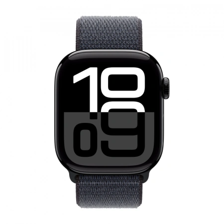 умные часы apple watch s10 42 mm jet black aluminum case sport loop