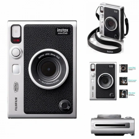 фотоаппарат моментальной печати fujifilm instax mini evo usb black