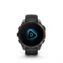 умные часы watch garmin fenix 8 47 amoled slate gray with black silicone 010-02904-00