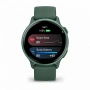 умные часы watch garmin vivoactive 6 metallic jasper green with jasper green silicone 010-02985-02