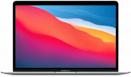 ноутбук apple macbook air 13 m1 8/256гб, silver (mgn93)