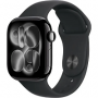 умные часы apple watch s11 46 mm jet black aluminum case with black sport band s/m