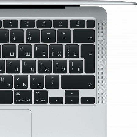 ноутбук apple macbook air 13 m1 8/256гб, silver (mgn93)