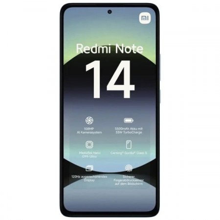 смартфон xiaomi redmi note 14 nfc 8/128 гб ocean blue смартфон xiaomi redmi note 14 nfc 8/128 гб ocean blue
