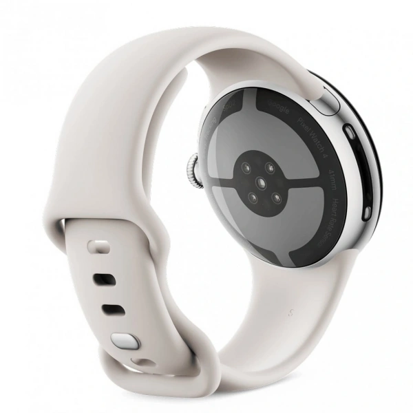 pixel watch 4 45 wi-fi polished silver/porcelain active band