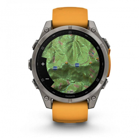 умные часы watch garmin fenix 8 51 amoled sapphire titanium spark orange 010-02905-11