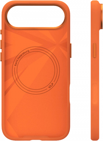 Чехол защитный VLP Aster Pro Case с MagSafe для iPhone 17 Air, оранжевый