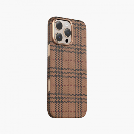 Чехол iPhone 16 Keephone Kevilar Scots Magsafe Case Desert Titanium