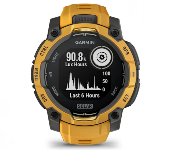 умные часы watch garmin instinct 3 50 solar sunburst with sunburst/gray silicone