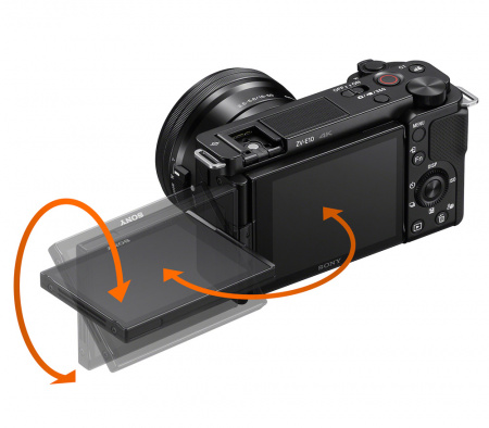 sony vlogcam zv-e10l 16-50 mm kit black